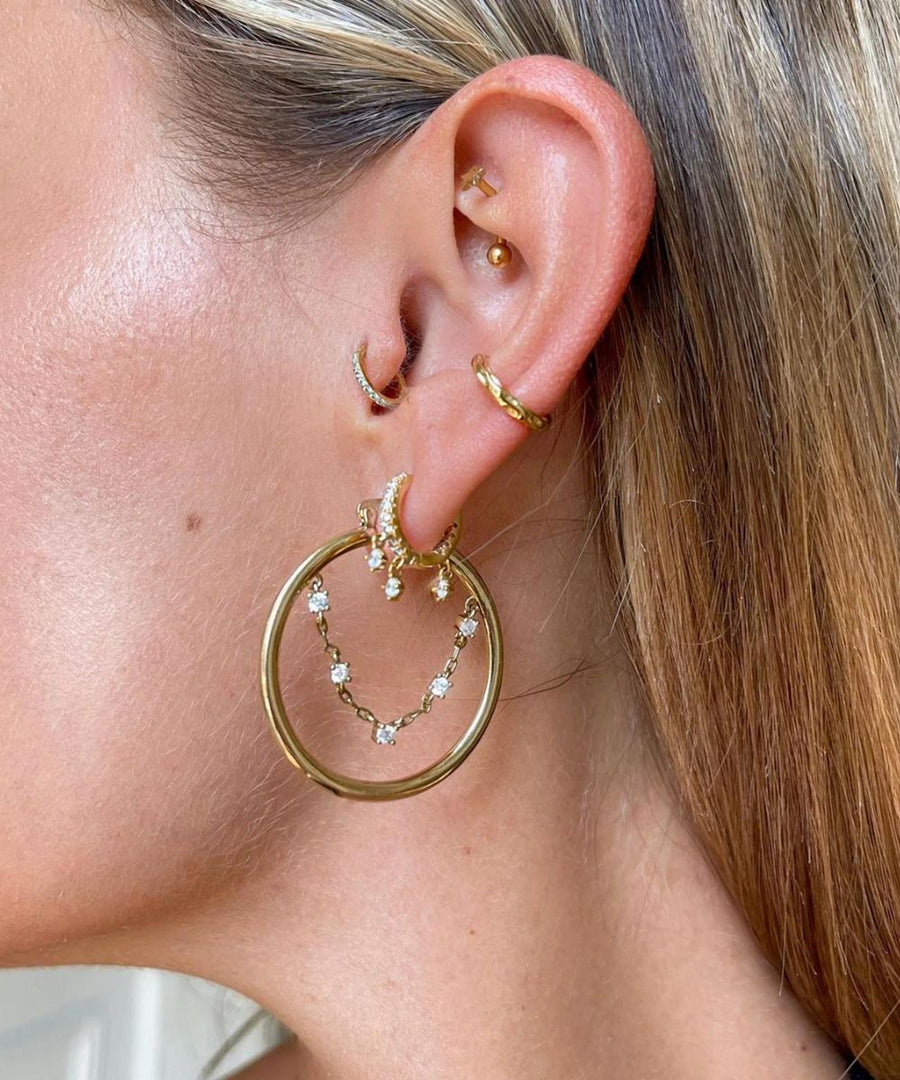 Delia Large Hoop Earrings