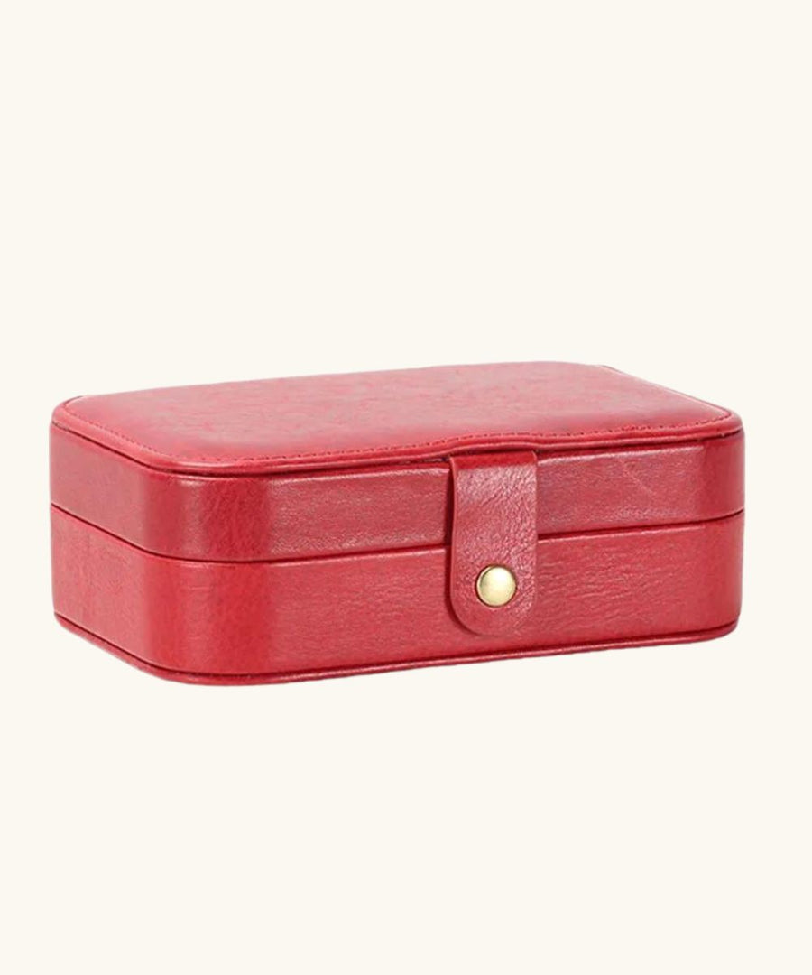 Leather Tabacco Jewellery Box