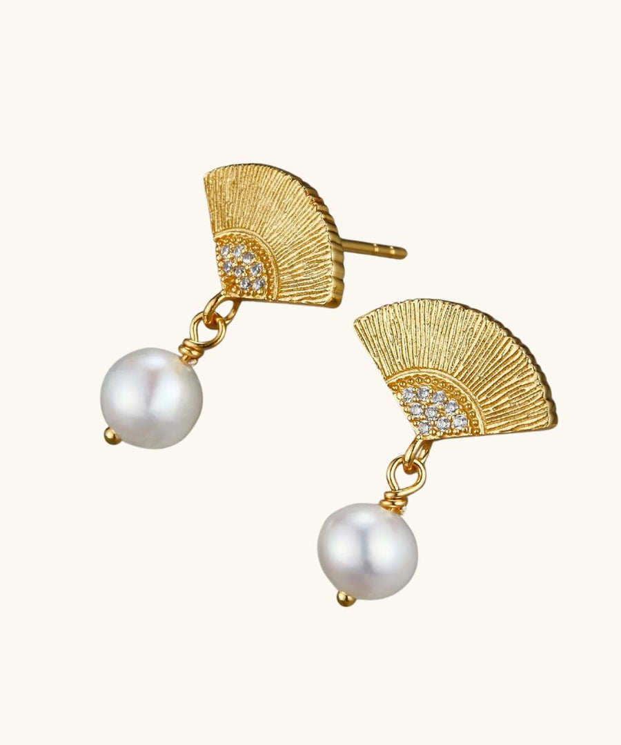 Indian Phaon Pearl Drop Earrings