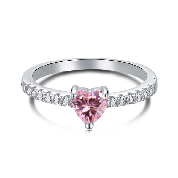 Miami Pink Heart Ring